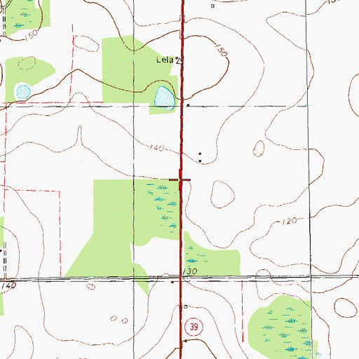 Topographic Map of Griselda School, GA