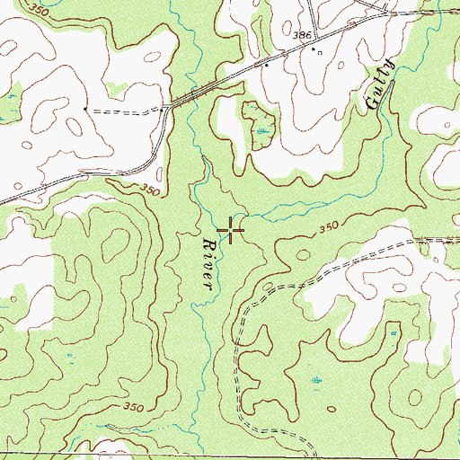 Topographic Map of Gully Branch, GA