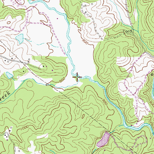 Topographic Map of Guthrie Creek, GA