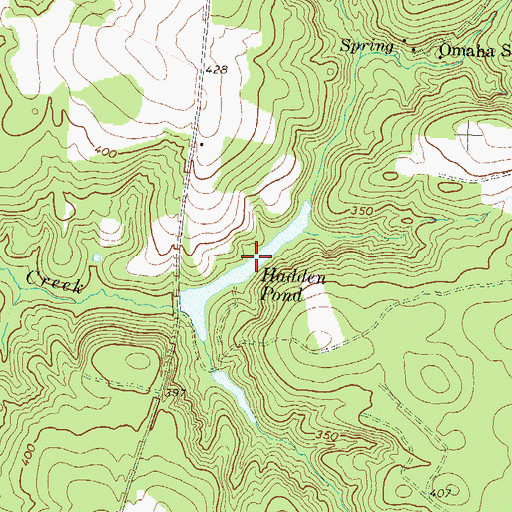 Topographic Map of Hadden Pond, GA