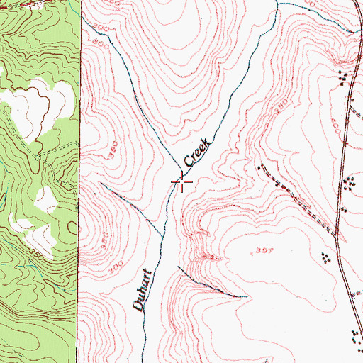 Topographic Map of Hannah Branch, GA