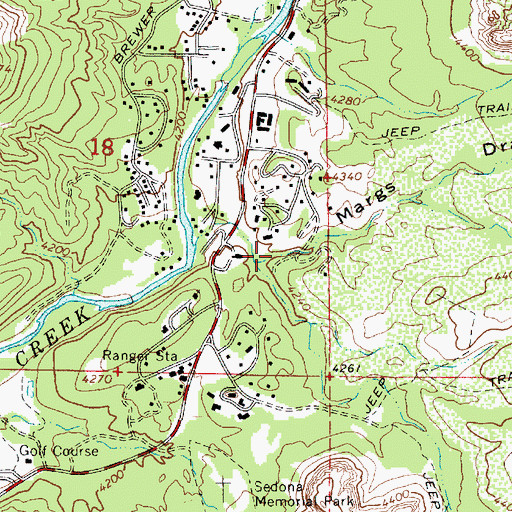 Topographic Map of Margs Draw, AZ