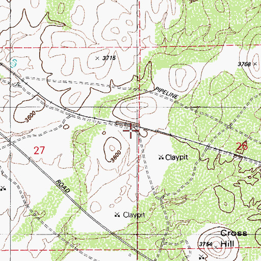 Topographic Map of Marsh, AZ