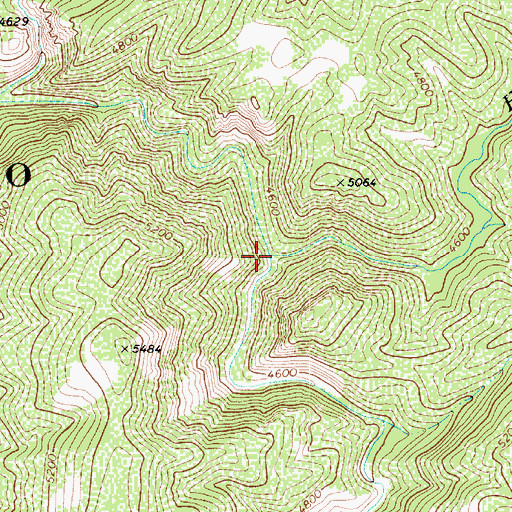 Topographic Map of Marsh Creek, AZ