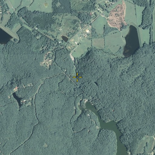 Aerial/Satellite Image of Hightower Falls, GA
