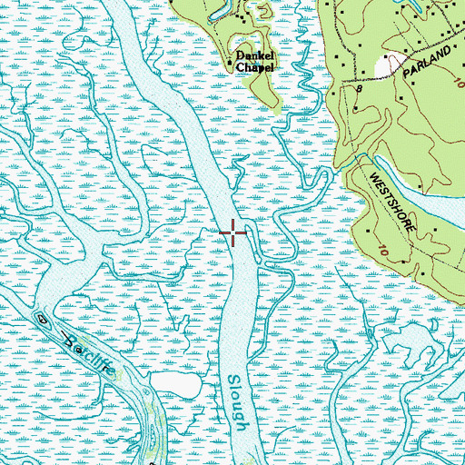 Topographic Map of Hillery Slough, GA