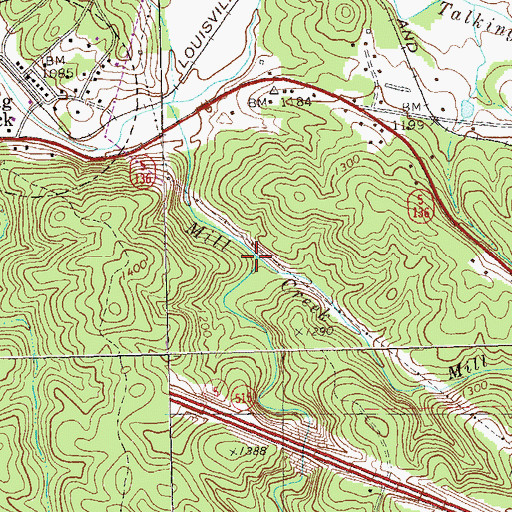 Topographic Map of Hobson Creek, GA