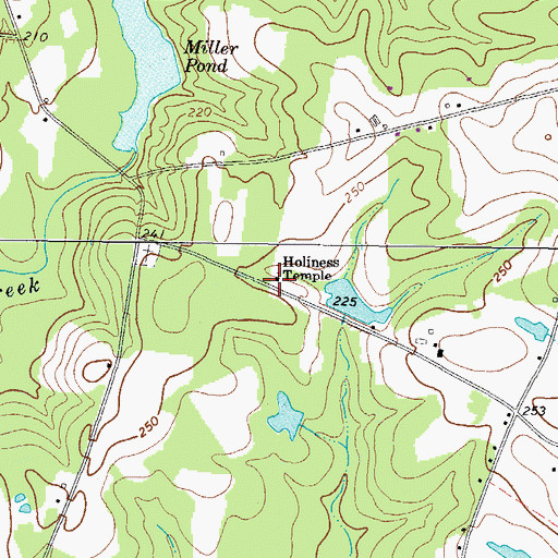 Topographic Map of Holiness Temple, GA