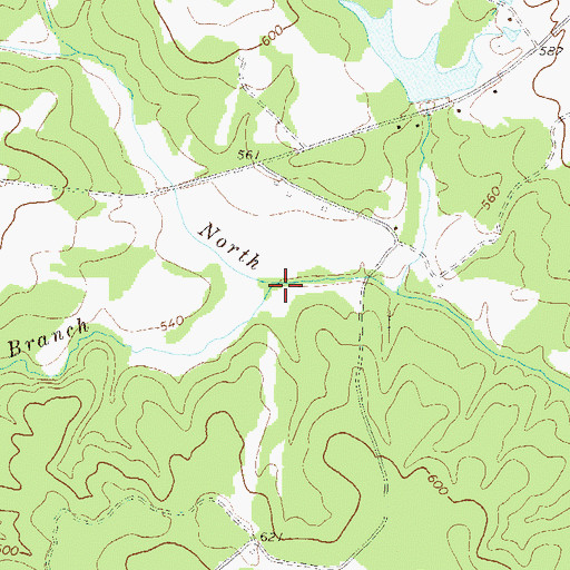 Topographic Map of Horse Branch, GA