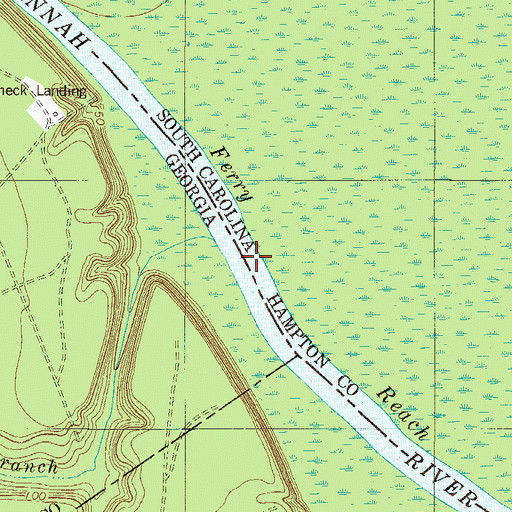 Topographic Map of Hudson Ferry Reach, SC