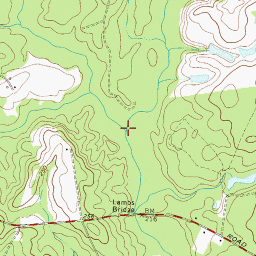 Topographic Map of Hughes Prong, GA