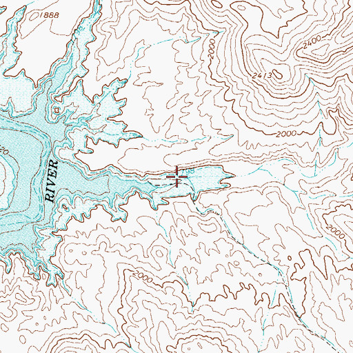 Topographic Map of Maverick Mountain Wash, AZ