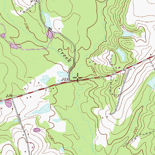 Topographic Map of Indian Branch, GA