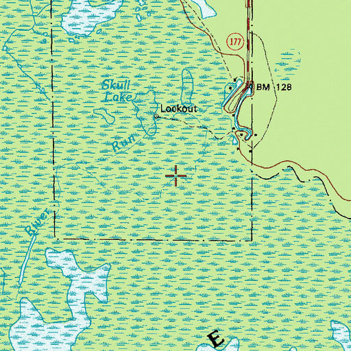 Topographic Map of Indian Trail, GA
