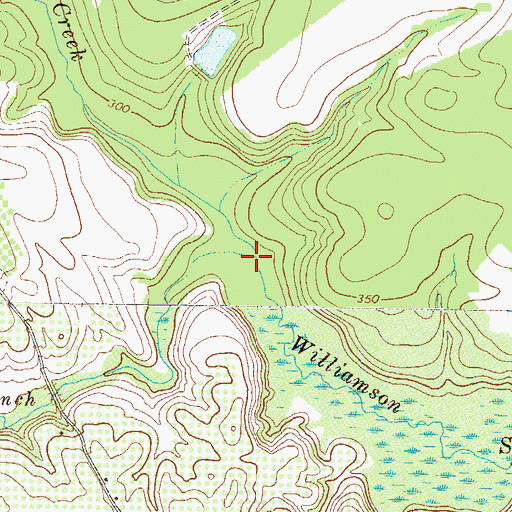 Topographic Map of Inman Branch, GA