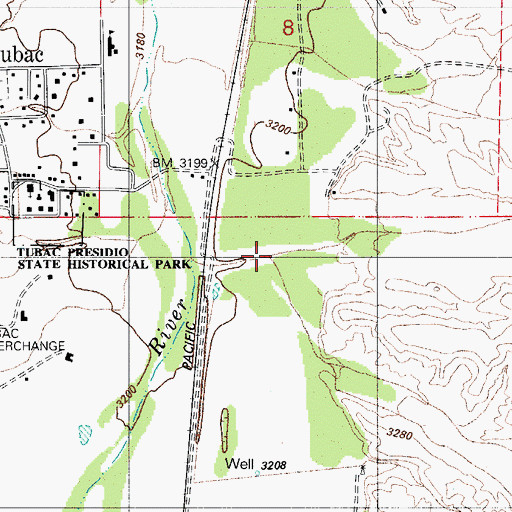 Topographic Map of Mavis Wash, AZ
