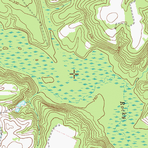 Topographic Map of Ivey Branch, GA