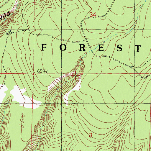 Topographic Map of May Tank, AZ