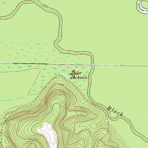 Topographic Map of Lake Jackson, GA