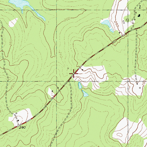Topographic Map of Jerusalem Church, GA