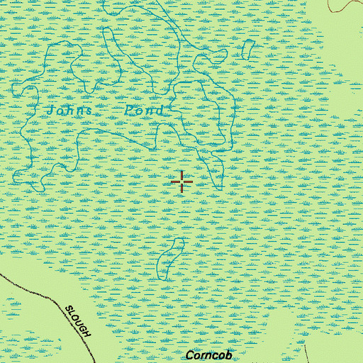Topographic Map of Johns Pond, GA