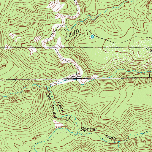 Topographic Map of McBridge Canyon, AZ