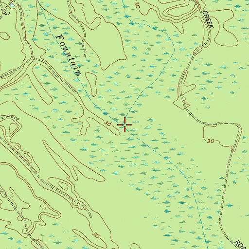 Topographic Map of Jones Creek, GA