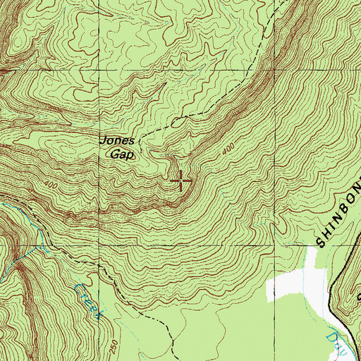 Topographic Map of Jones Gap, GA