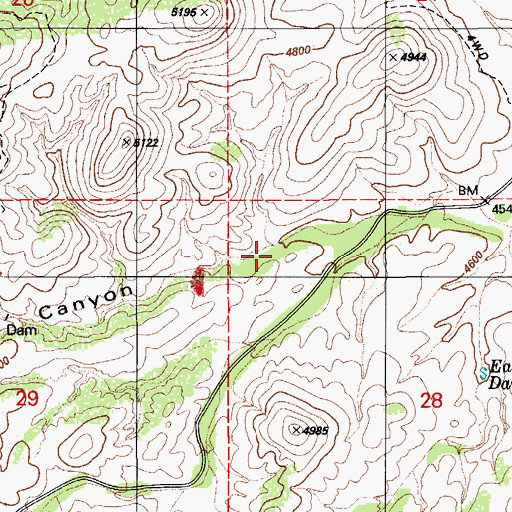 Topographic Map of McCleary Canyon, AZ