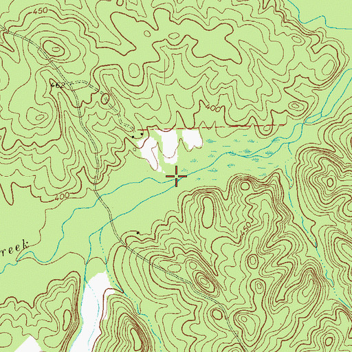Topographic Map of Kelsey Branch, GA