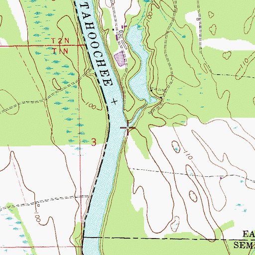 Topographic Map of Kirkland Creek, GA