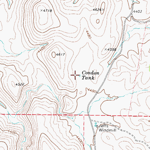 Topographic Map of Condon Tank, AZ