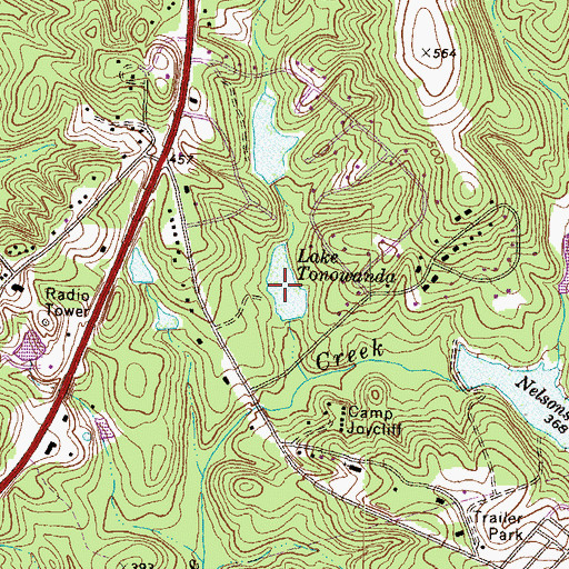 Topographic Map of Lake Tonowanda, GA