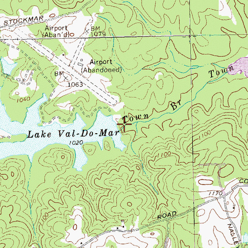 Topographic Map of Lake Val-Do-Mar, GA
