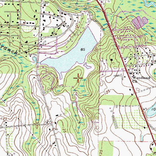 Topographic Map of Lakeview Country Club (historical), GA