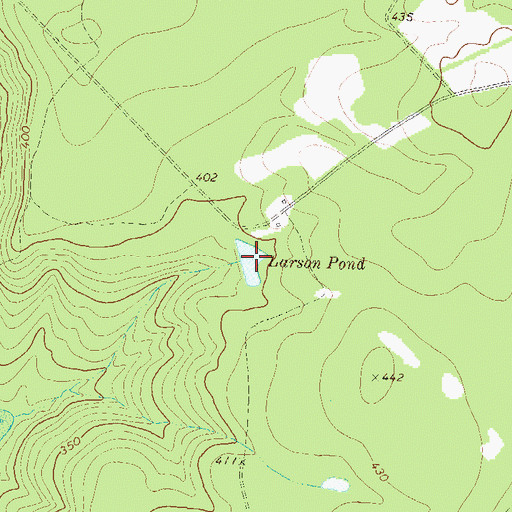 Topographic Map of Larson Pond, GA