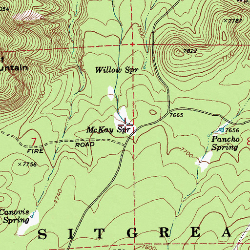 Topographic Map of McKay Spring, AZ