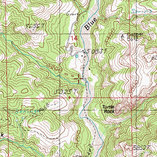 Topographic Map of McKittrick Creek, AZ