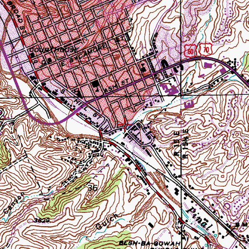 Topographic Map of McMillen Wash, AZ