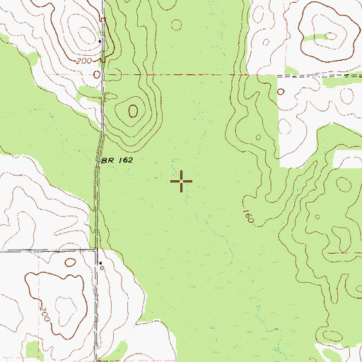 Topographic Map of Lime Branch, GA