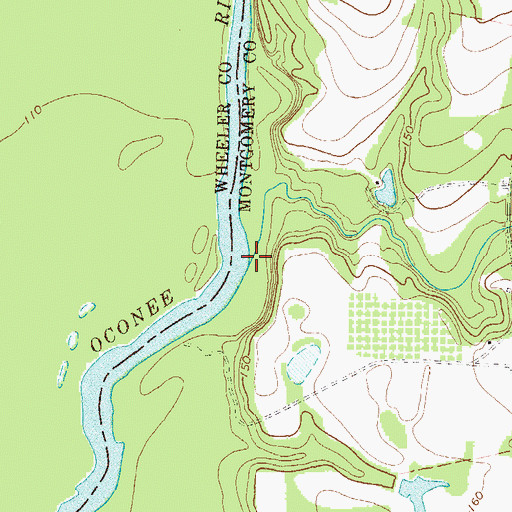Topographic Map of Limestone Creek, GA