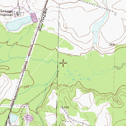 Topographic Map of Limestone Creek, GA