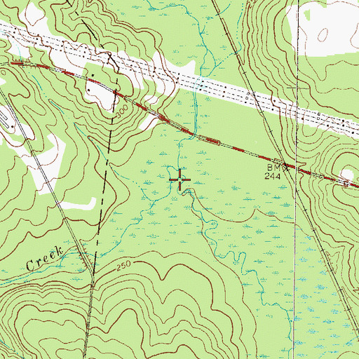 Topographic Map of Limestone Creek, GA
