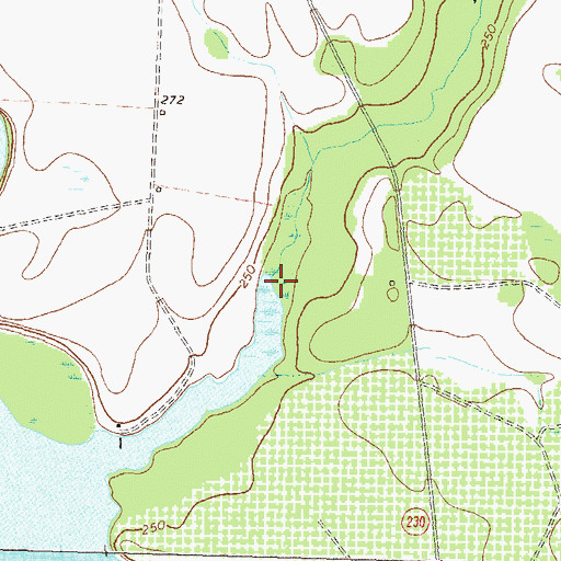 Topographic Map of Limestone Creek, GA