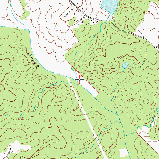 Topographic Map of Little Branch, GA