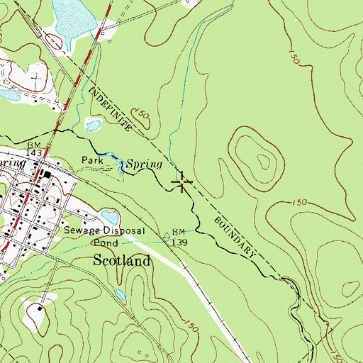 Topographic Map of Little Creek, GA