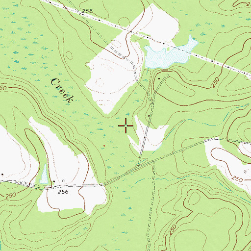 Topographic Map of Little Creek, GA