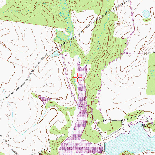 Topographic Map of Little Creek, GA