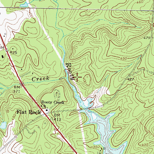 Topographic Map of Little Creek, GA