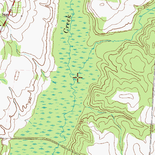 Topographic Map of Little Creek, GA